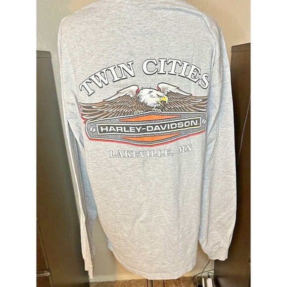 Vintage Harley Davidson Men's Long Sleeve Size XL Twin Cities MN - Picture 4 of 9